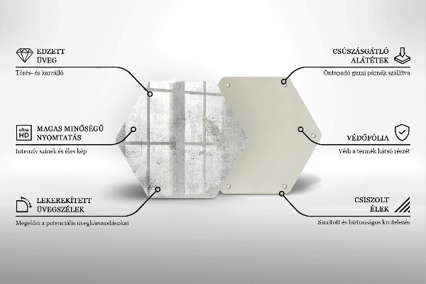Chopping board glass Concrete texture