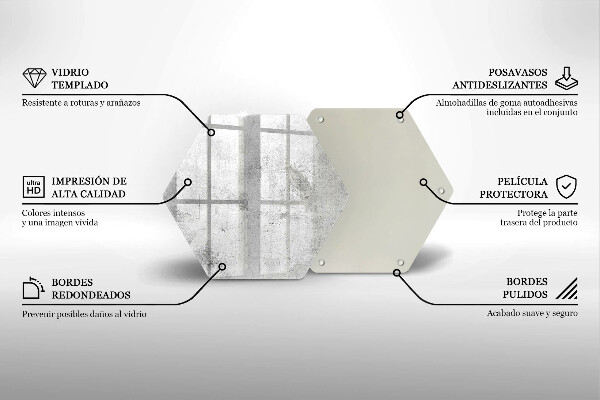 Chopping board glass Concrete texture