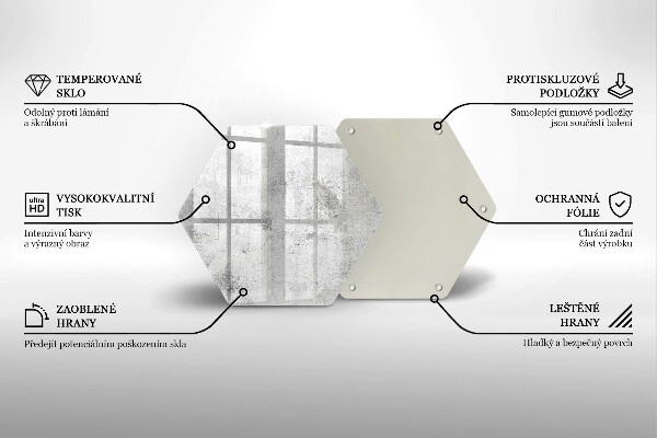 Chopping board glass Concrete texture