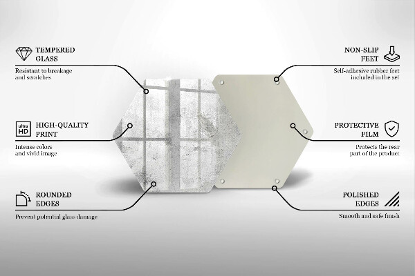 Chopping board glass Concrete texture