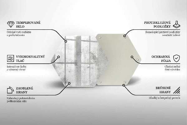 Chopping board glass Concrete texture