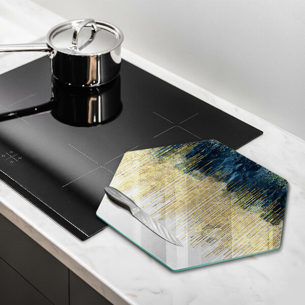 Chopping board glass Designer abstraction