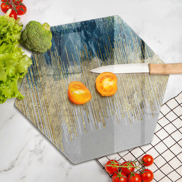 Chopping board glass Designer abstraction