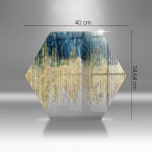 Chopping board glass Designer abstraction