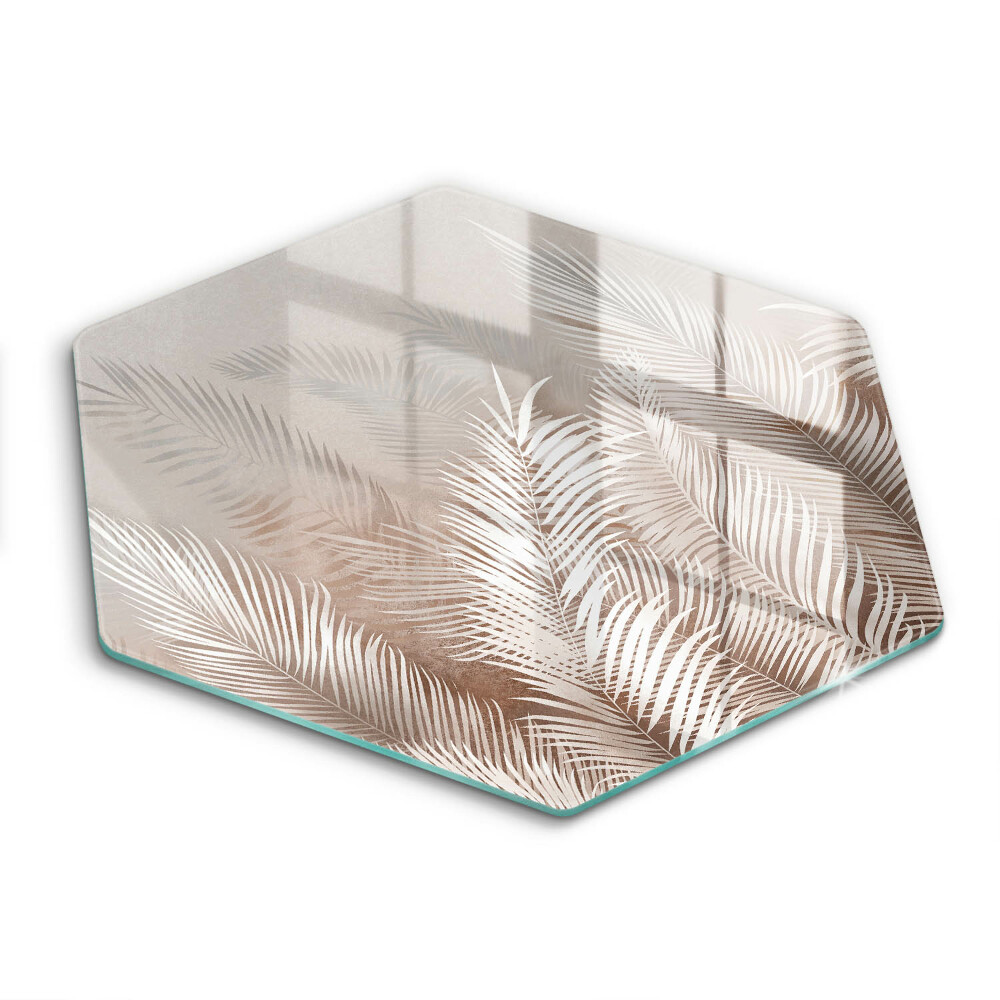 Chopping board glass Boho leaf vegetation