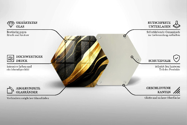 Chopping board glass Elegant abstraction