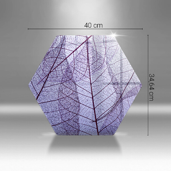 Chopping board glass Leaves with veins