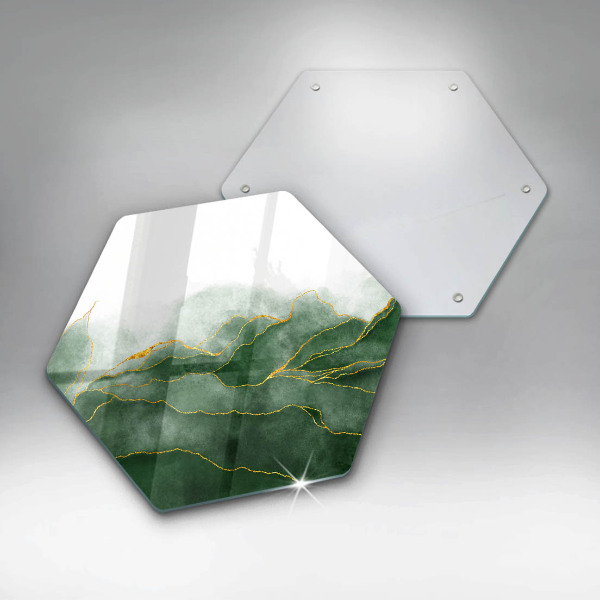 Chopping board glass Abstraction nature