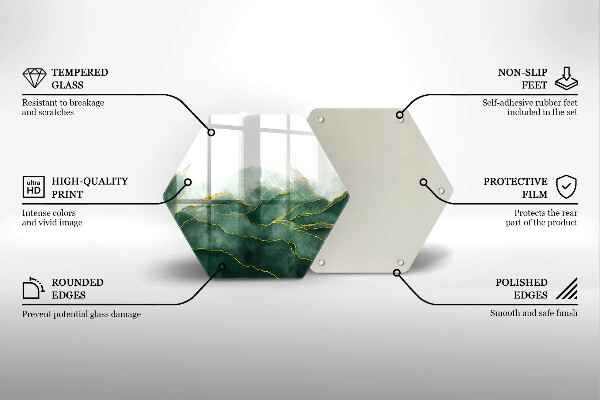 Chopping board glass Abstraction nature