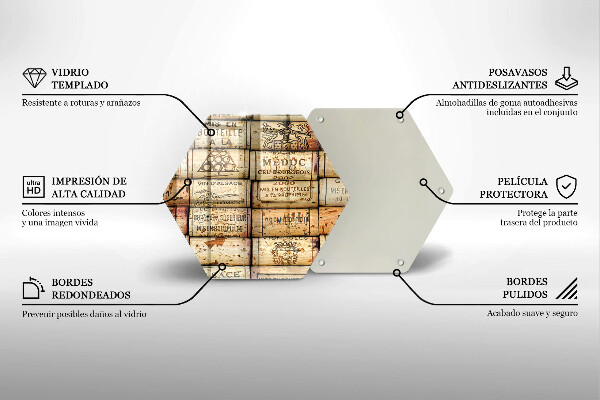 Cutting board Old wine corks