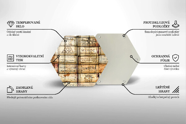 Cutting board Old wine corks