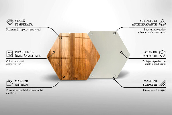 Chopping board glass Wooden planks