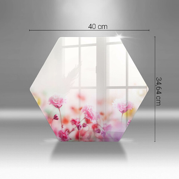 Chopping board glass Flower meadow