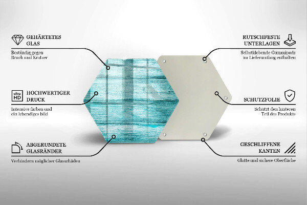 Chopping board glass Vintage wooden boards