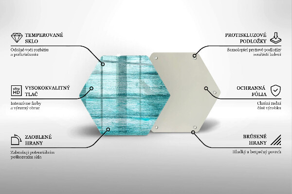 Chopping board glass Vintage wooden boards