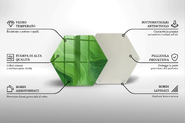 Chopping board glass Abstract texture