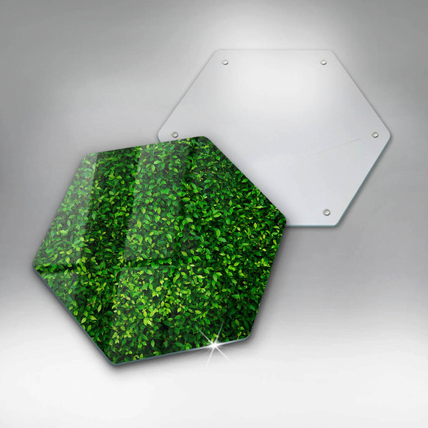 Chopping board glass Plant small leaves