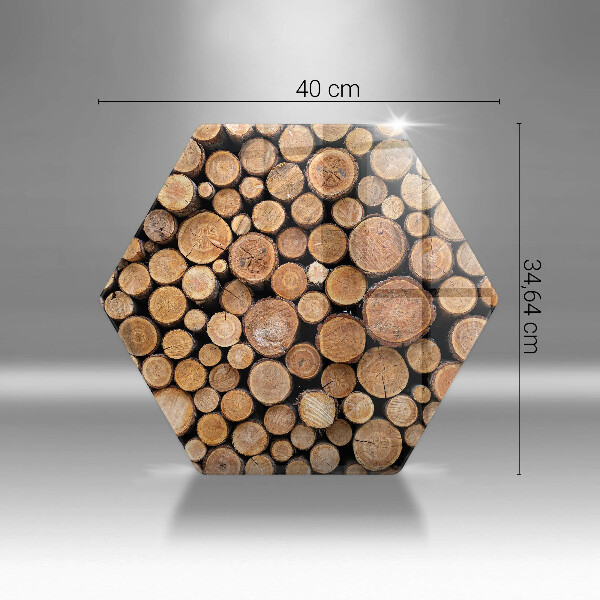 Chopping board glass Tree trunks