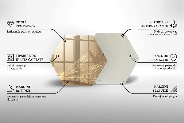 Chopping board glass Modern abstraction