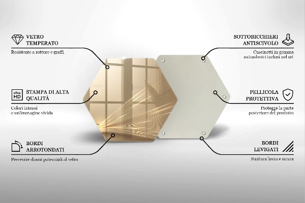 Chopping board glass Modern abstraction
