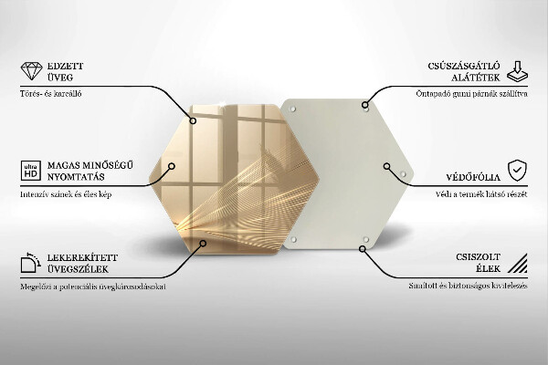 Chopping board glass Modern abstraction
