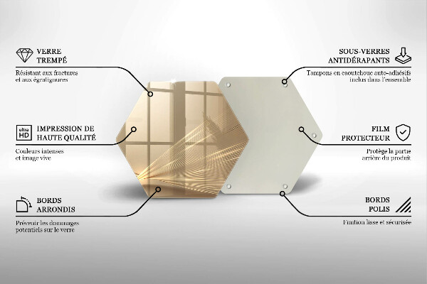 Chopping board glass Modern abstraction