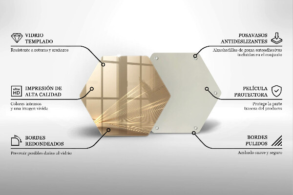 Chopping board glass Modern abstraction