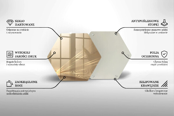 Chopping board glass Modern abstraction