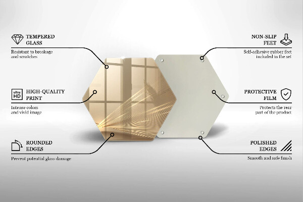 Chopping board glass Modern abstraction