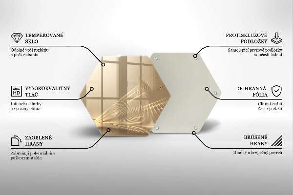 Chopping board glass Modern abstraction