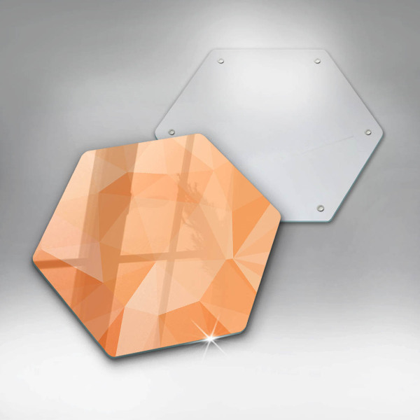 Chopping board glass Geomeric background