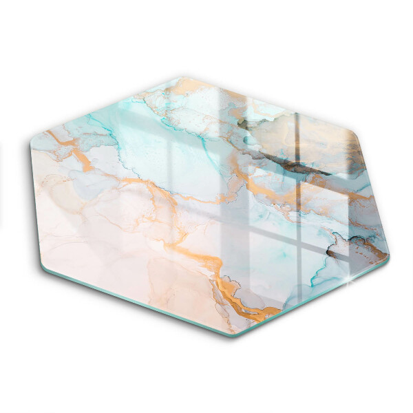 Chopping board glass Marble abstraction