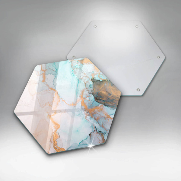 Chopping board glass Marble abstraction