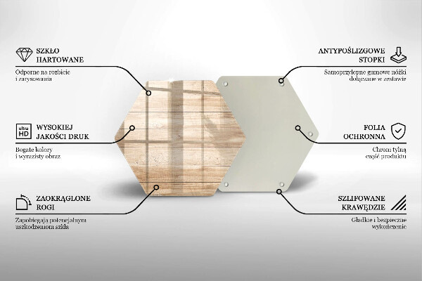 Chopping board glass Wooden planks