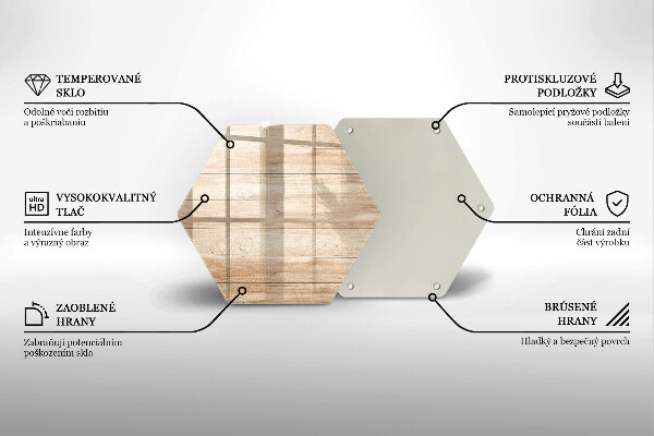 Chopping board glass Wooden planks