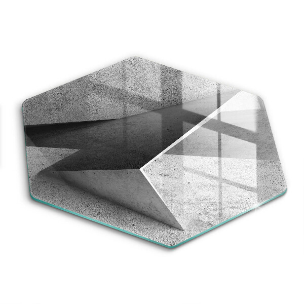 Chopping board glass Concrete abstraction