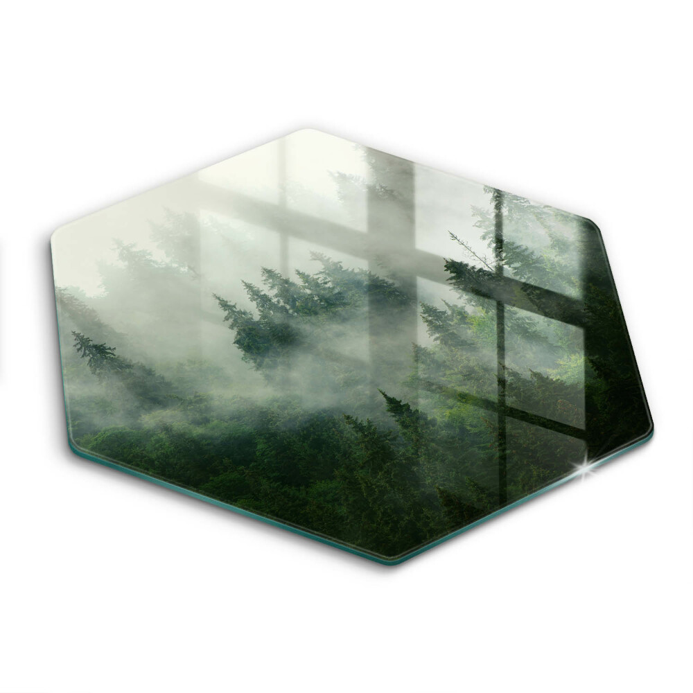 Kitchen worktop protector Landscape of a hazy forest