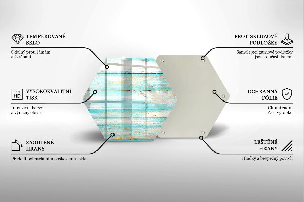 Kitchen worktop protector Vintage wood boards