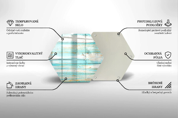 Kitchen worktop protector Vintage wood boards