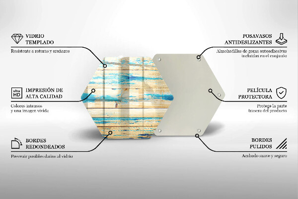 Kitchen worktop protector Retro boards wood