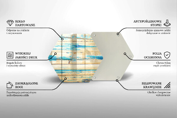 Kitchen worktop protector Retro boards wood