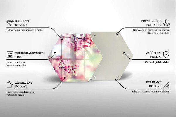 Kitchen worktop protector Nature apple flowers