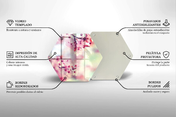 Kitchen worktop protector Nature apple flowers