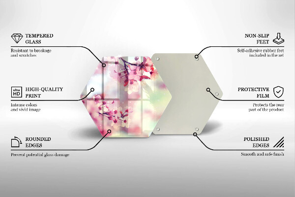 Kitchen worktop protector Nature apple flowers