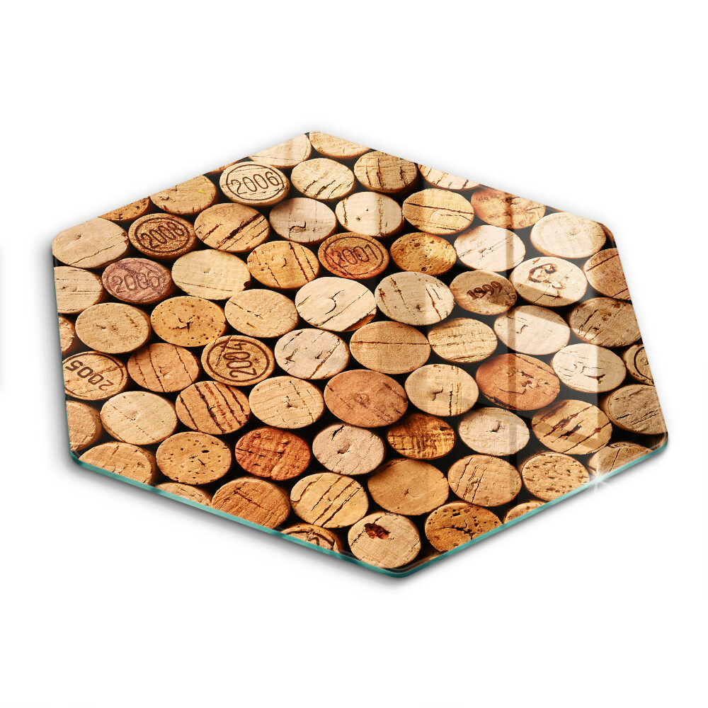 Kitchen worktop protector Wine corks pattern