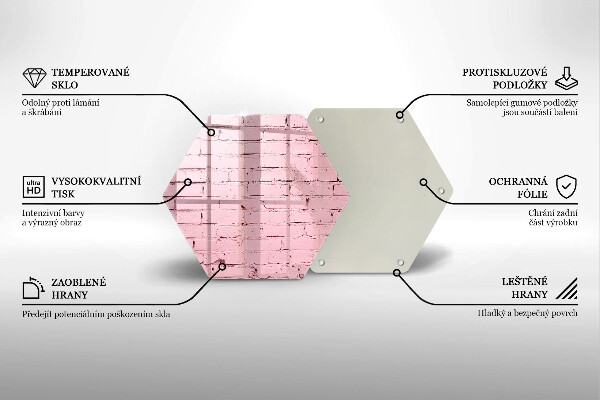 Kitchen worktop protector Pastel wall bricks