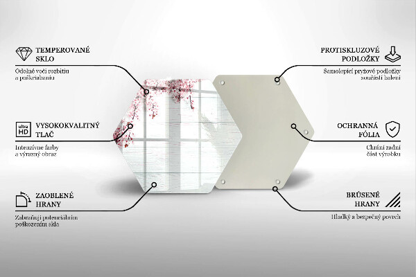 Kitchen worktop protector Flowers on the boards