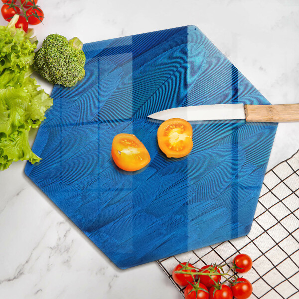 Chopping board glass Bird feathers