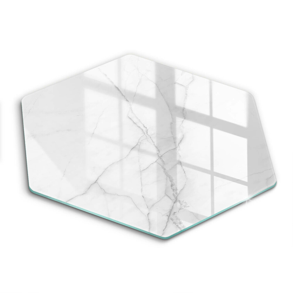 Glass chopping board Marble stone background