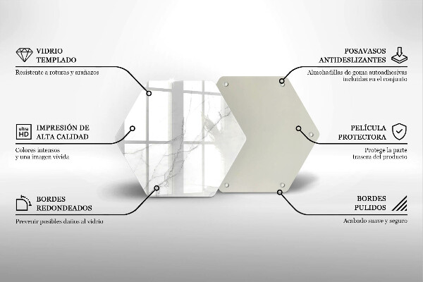 Glass chopping board Marble stone background